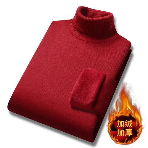 New 2025 Basic Warm Sweater for Men Winter Casual Pullover Warm