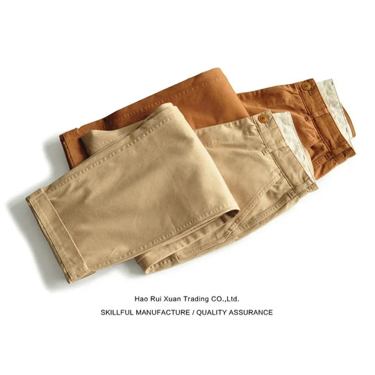 SauceZhan XX001 Chino Pants Vintage Cargo Pants Men Pants  Men Cotton