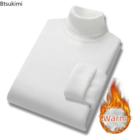 New 2025 Basic Warm Sweater for Men Winter Casual Pullover Warm