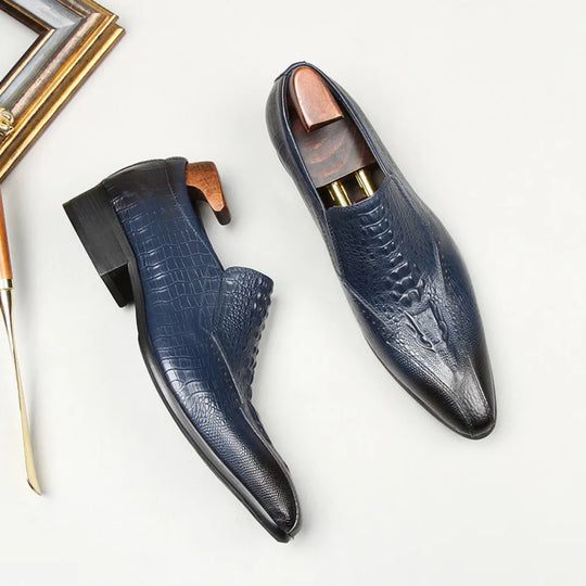Fashions Slip-on Loafers Buckle Leather Shoe Daily Casual Shoes Men's Business Formal Office Shoes Original Designer British