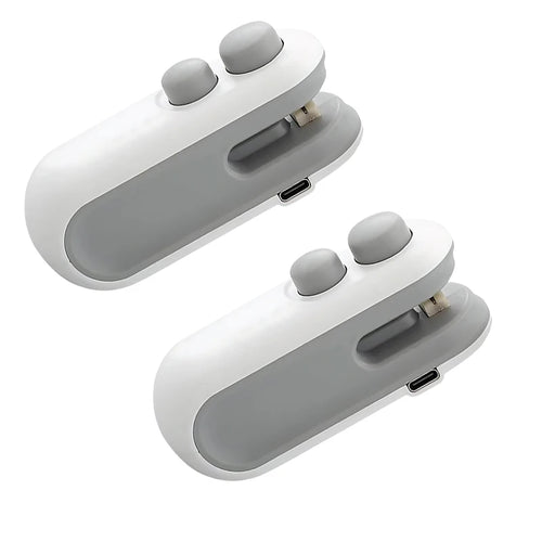 Bag Sealer 2 in 1 Rechargeable Bag Sealer Heat Seal With Cutter