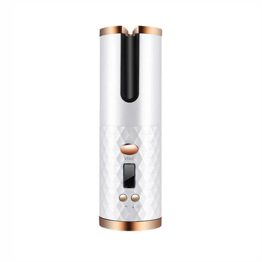Automatic Rotation Iron, Cordless Iron, 6 Temperature Modes LCD Display Cordless Automatic Hair Roller for wavy hair