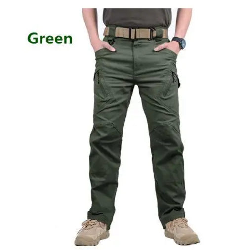 Tactical Cargo Pants Mens Multi-Pockets Wear-resistant Military