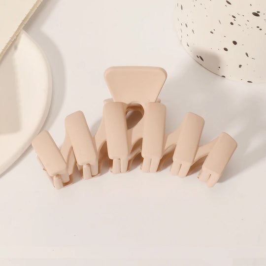 5PCS Frosted Hair Clips Simple Big Hair Claw Clips for Women Girls Thin Thick Curly Hair Jaw Clips Shark Clips Hair Accessories