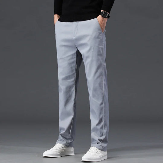 98% Cotton Men's Chinos & Casual Pants, Khaki Pants, Loose Straight ,