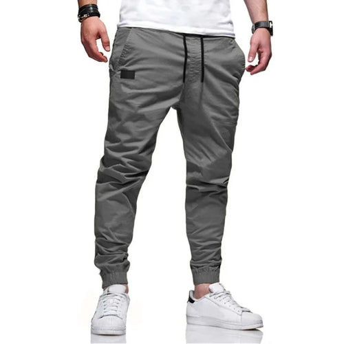 Autumn and Winter New Slim Fit Casual Pants Solid Color Micro Elastic