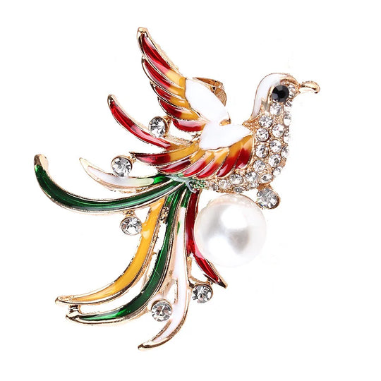 Hotsale Beautiful Sapphire Blue Crystal Rhinestone Peacock Brooch Jewelry Pin Accessories Animal Brooch