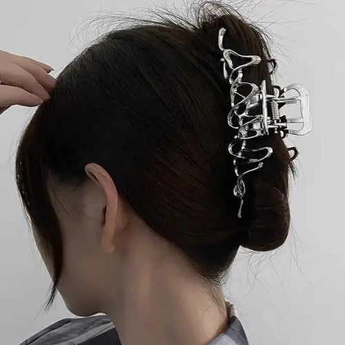 Large Metal Hair Claw Clip Irregular Hairpins Punk Style Hair Claws