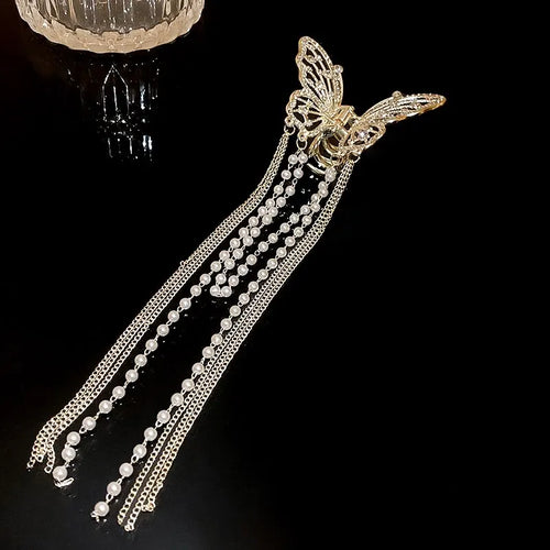 Butterfly Hair Clip With Long Tassel Hair Accessories For Women