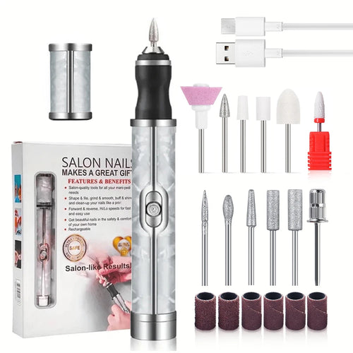 Rechargeable Electric Nail Drill Machine Cordless Electric Nail