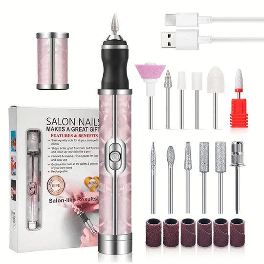 Rechargeable Electric Nail Drill Machine Cordless Electric Nail