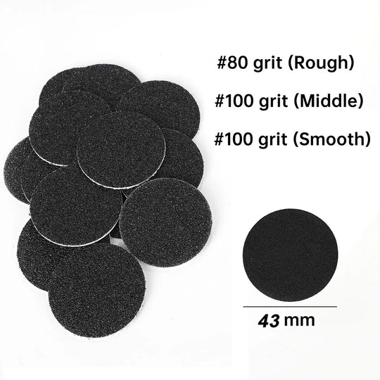 60pcs/box Replacement Sandpaper For Electric Foot Grinder Professional