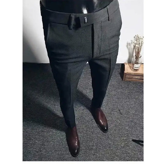 Men Pants Spring Summer Autumn Casual  Slim Straight  Long Business