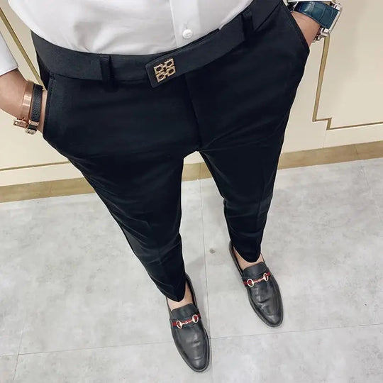Size 28-36 Men Ankle Length Pants Spring Autumn  Casual Slim   Long