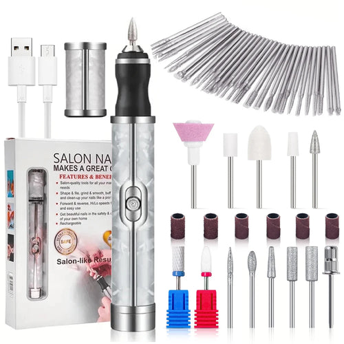 Rechargeable Electric Nail Drill Machine Cordless Electric Nail