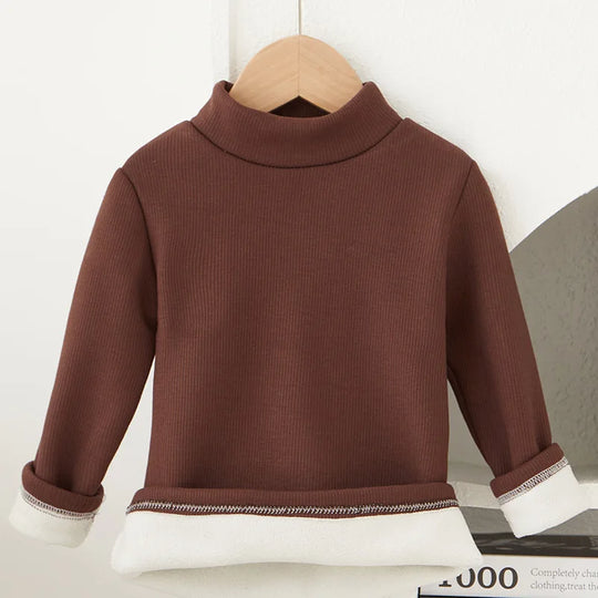 Children's Bottom Shirt Autumn/Winter New Warm T-shirt with Bottom for