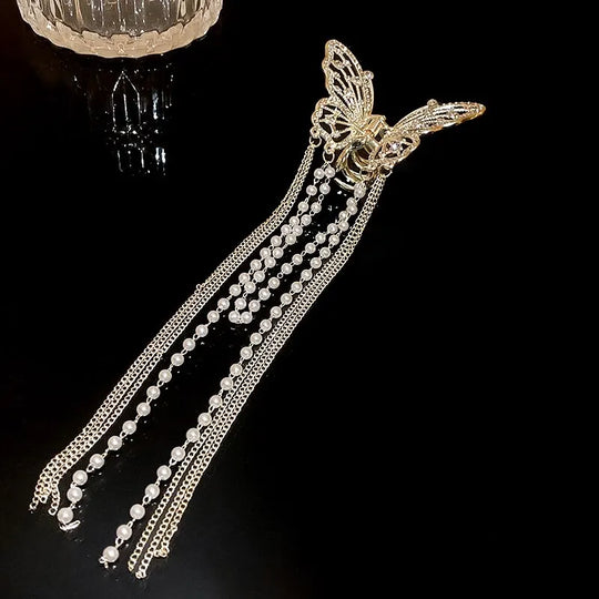 Butterfly Hair Clip With Long Tassel Hair Accessories For Women