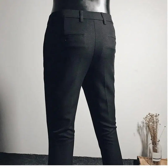 Men Pants Spring Summer Autumn Casual  Slim Straight  Long Business