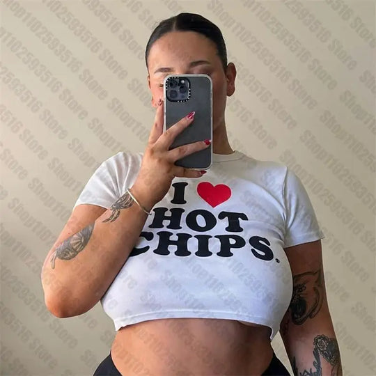 Gothic Y2k Tops I LOVE SUBMISSIVE MEN Print Tees Women Sexy T-shirt