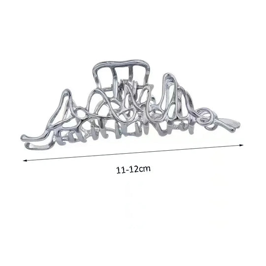 Large Metal Hair Claw Clip Irregular Hairpins Punk Style Hair Claws