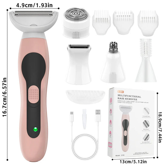Multifunctional 4-in-1 Women's Shaving Set Electric Hair Removal