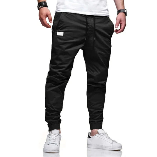 Autumn and Winter New Slim Fit Casual Pants Solid Color Micro Elastic