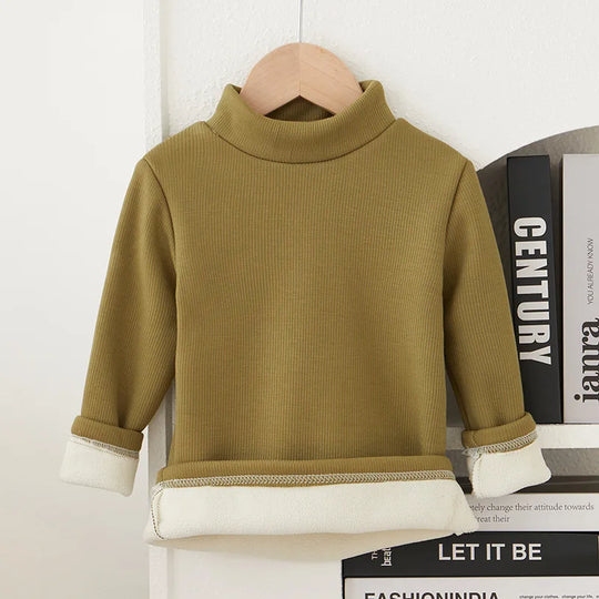 Children's Bottom Shirt Autumn/Winter New Warm T-shirt with Bottom for