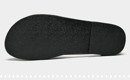 CLOHOO Men Sandals Summer Genuine Leather High Quality Roman Shoes Breathable Casual Non-Slip Male Slippers Free Shiping Shoes