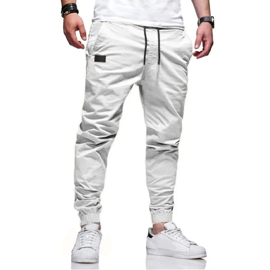 Autumn and Winter New Slim Fit Casual Pants Solid Color Micro Elastic