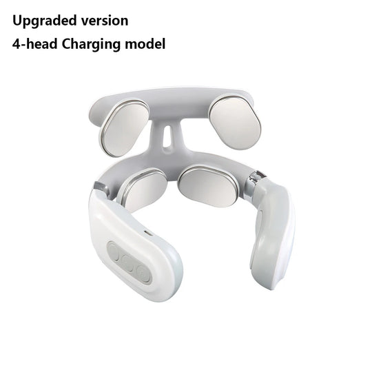 New Neck Massage Intelligent USB Rechargeable Adjustment Heating Pressing Pulse Portable Pulse Cervical Spine Massager Neck Care