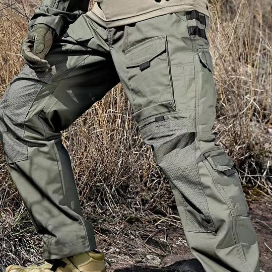 Tactical Cargo Pants Mens Multi-Pockets Wear-resistant Military