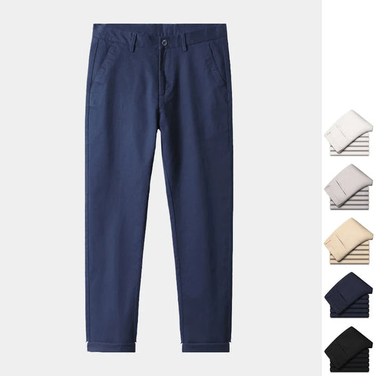 98% Cotton Men's Chinos & Casual Pants, Khaki Pants, Loose Straight ,