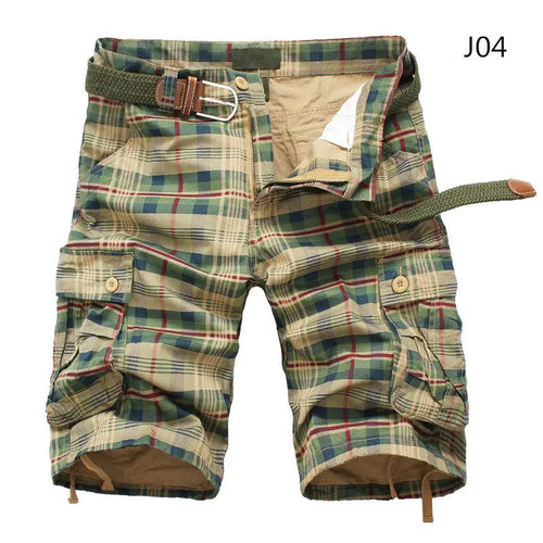 2024 Summer Men Shorts Fashion Plaid Beach Shorts Mens Casual Shorts
