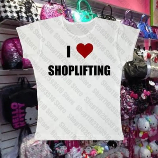 Gothic Y2k Tops I LOVE SUBMISSIVE MEN Print Tees Women Sexy T-shirt