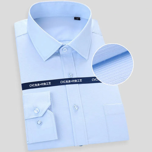 High Quality Cotton Men Dress Long Sleeve Shirt New Solid Male