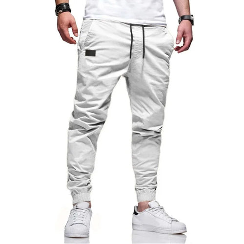 Autumn and Winter New Slim Fit Casual Pants Solid Color Micro Elastic