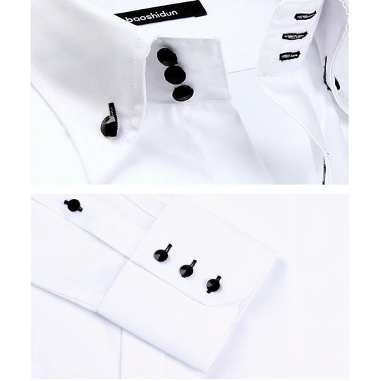 Men's Casual Shirt Long Sleeve Korean Trends Fashion Button-down