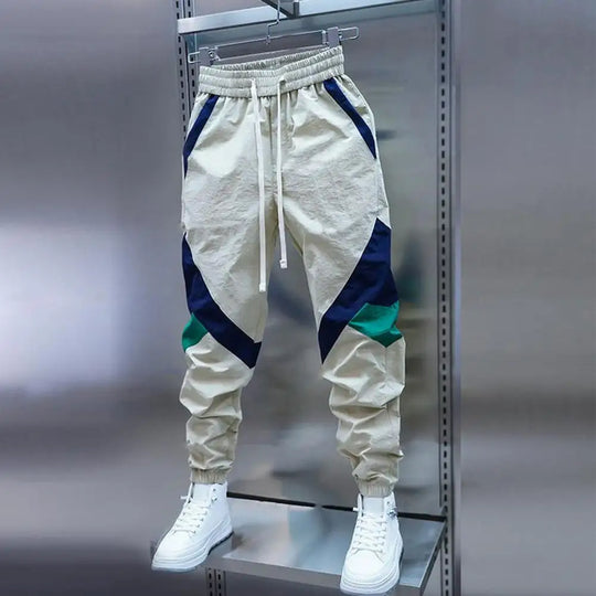 Cargo Pants for Men Multipockets Stretch Joggers Khaki Trousers Man