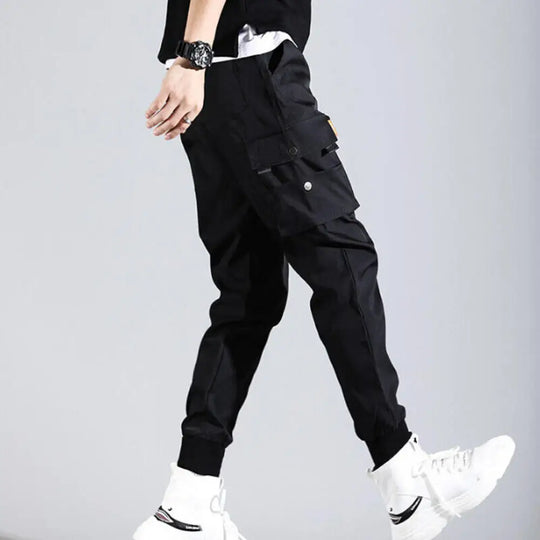 Men Cargo Tactical Pants Work Combat Multi-pockets Casual Training