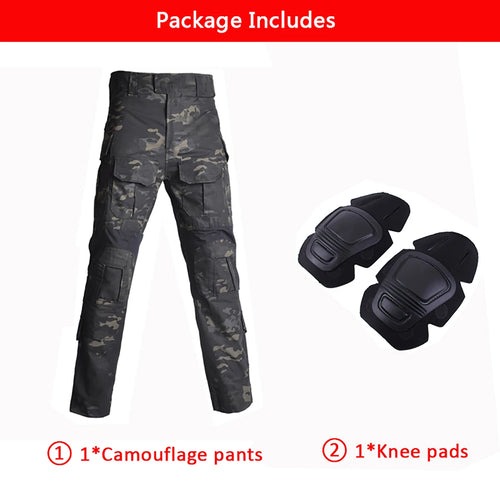 G3 Combat Pants +Pads Elastic Sport Pant Tactical Gear US CP Climb