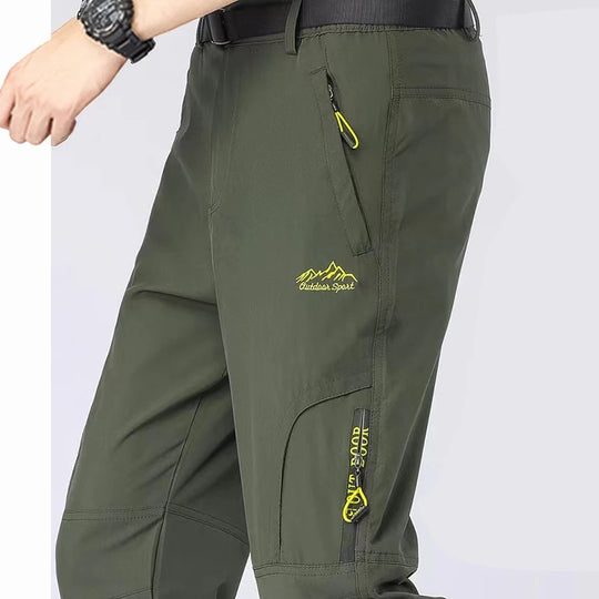 5XL Men's Outdoor Hiking Pants With Belt Quick-drying Waterproof