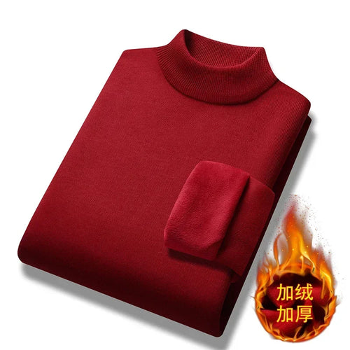 New 2025 Basic Warm Sweater for Men Winter Casual Pullover Warm