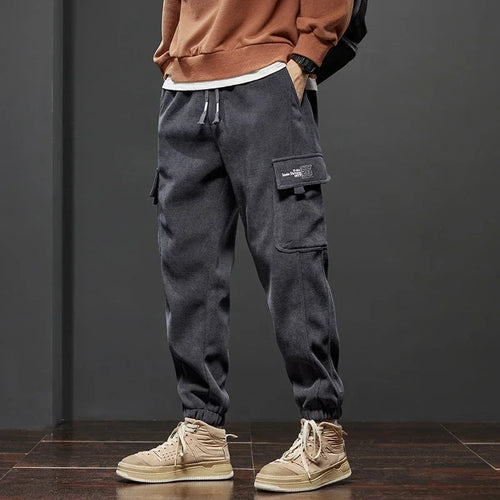 Spring Autumn New Style Elastic Waist Casual Pants for Men Stretch