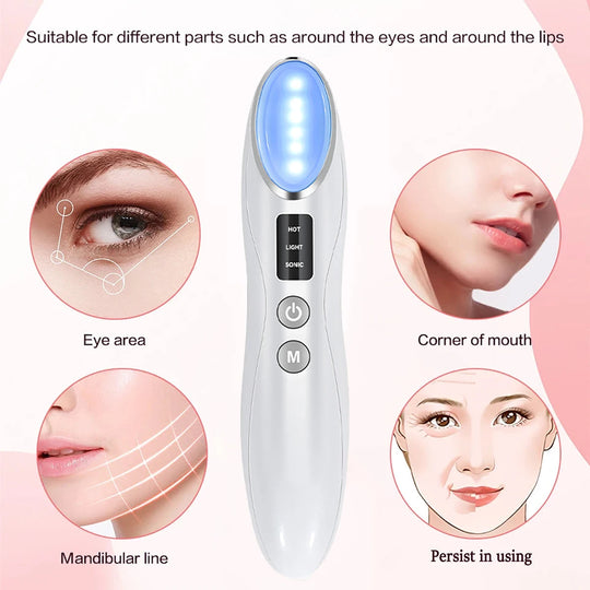 Eye Beauty Device EMS Eye Vibrate Massager Instrument Electric Face