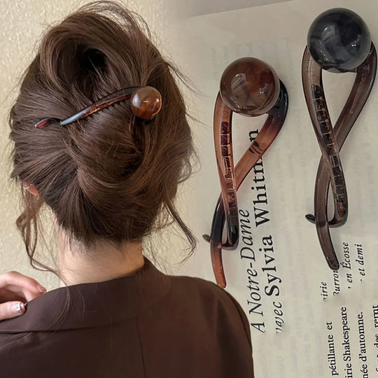 Retro S Shape Ponytail Twist Hair Clips New Fashion Multi-colour
