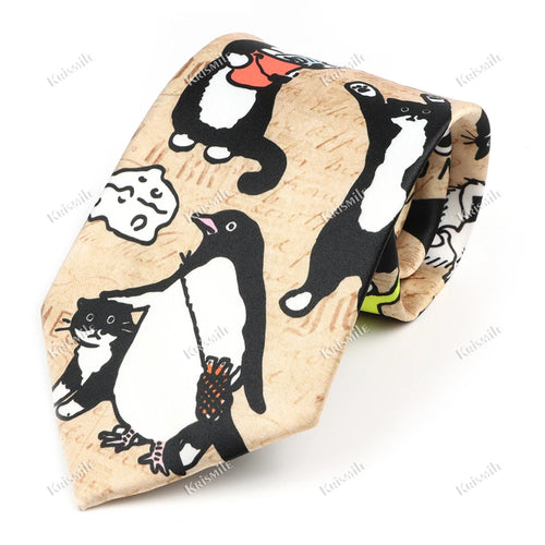 Vintage Art Oil Graffiti Print Tie Soft Touch New Design 8.5cm