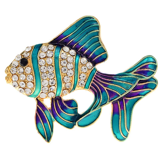 Hotsale Beautiful Sapphire Blue Crystal Rhinestone Peacock Brooch Jewelry Pin Accessories Animal Brooch