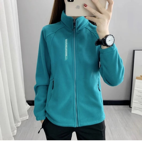 Plus Size Autumn Winter Polar Fleece Warm Coat Women Sweatshirt