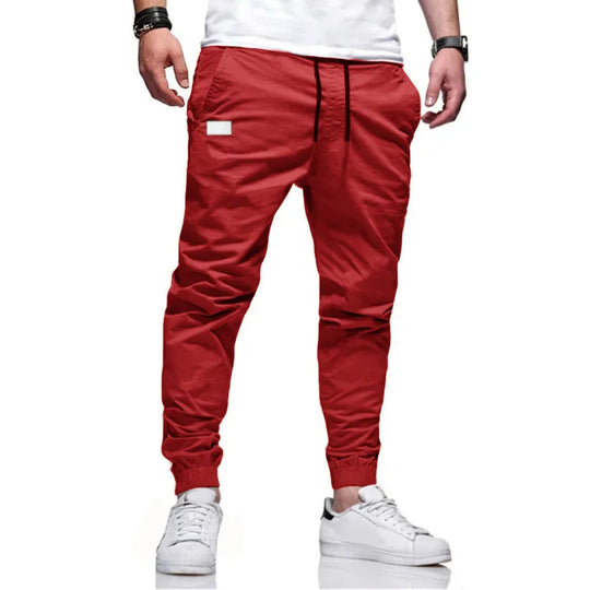 Autumn and Winter New Slim Fit Casual Pants Solid Color Micro Elastic
