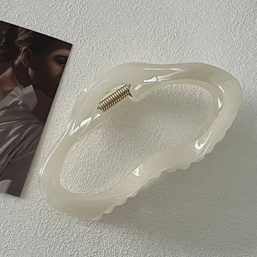 Elegant Clouds Hollow Out  Hair Claws Clip Women Girls Jelly Acrylic